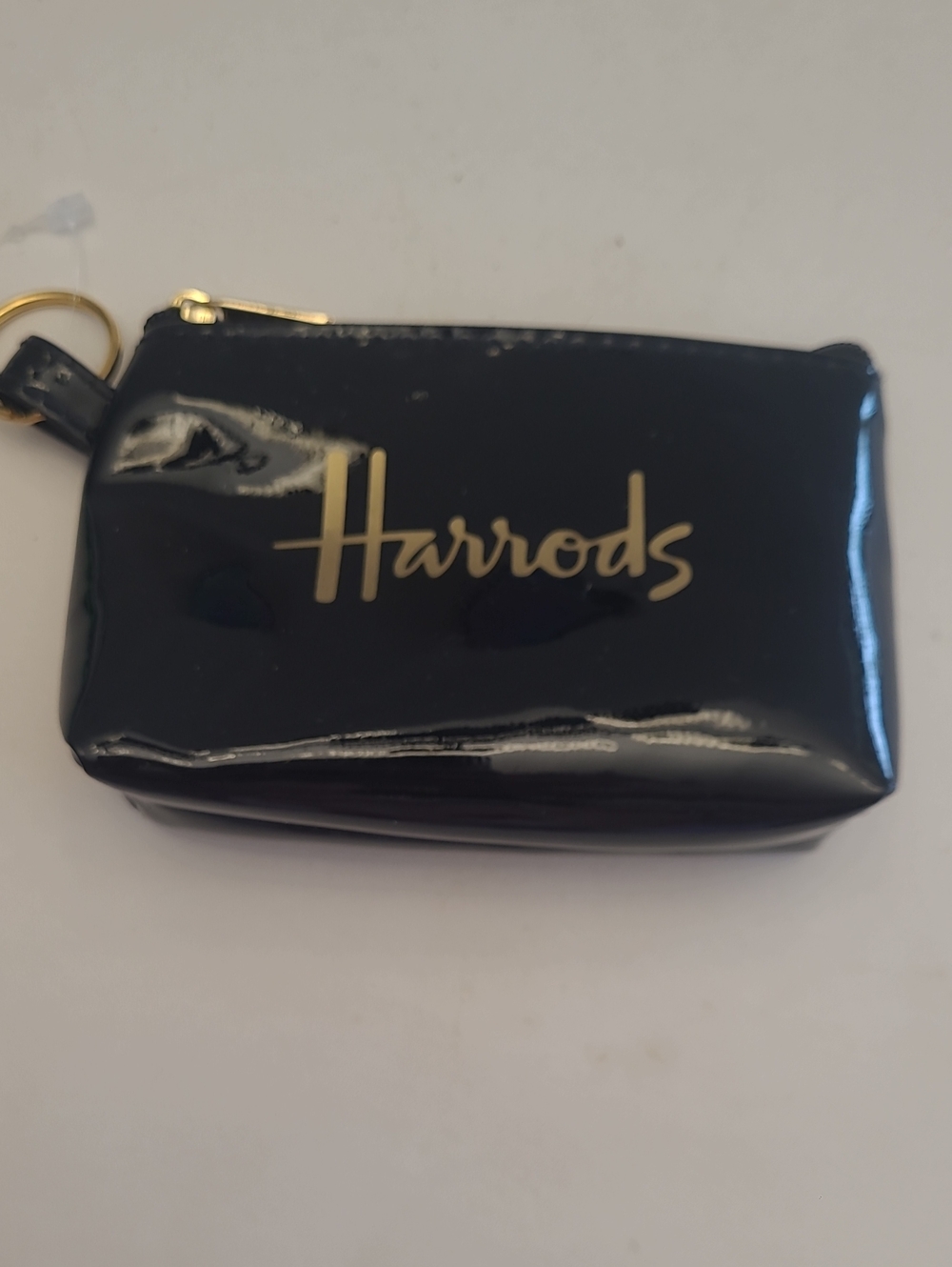 NWOT HARRODS Black Coin Purse